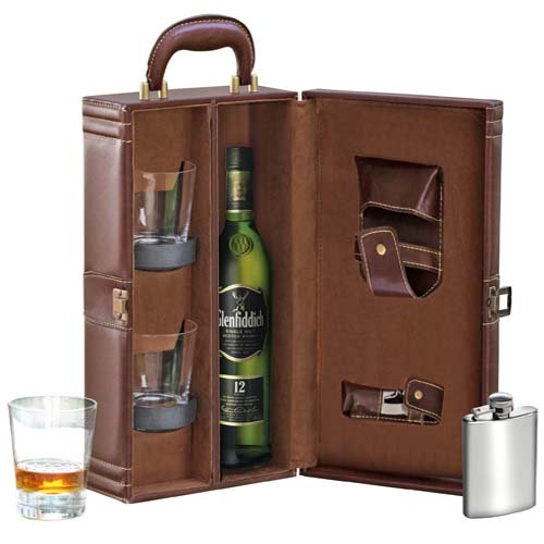 Buy Anything & Everything Travel Bar Set Portable Leatherette Bar Set