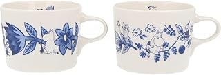 MOOMIN (ムーミン) 「 ブルーフローラ 」 ペア マグカップ 約260ml ペア 食器セット 北欧 雑貨 ムーミン グッズ 母の日 プレゼント 日本製 MM7001/2-13