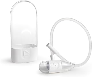 Munchkin® ClearNose™ Baby Nasal Aspirator - No Filters Needed, Gentle Nose Sucker for Baby Snot, Clear/White