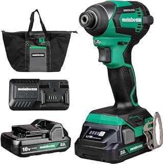 Metabo HPT 18V Cordless Brushless, Impact Driver Kit, WH18DEX