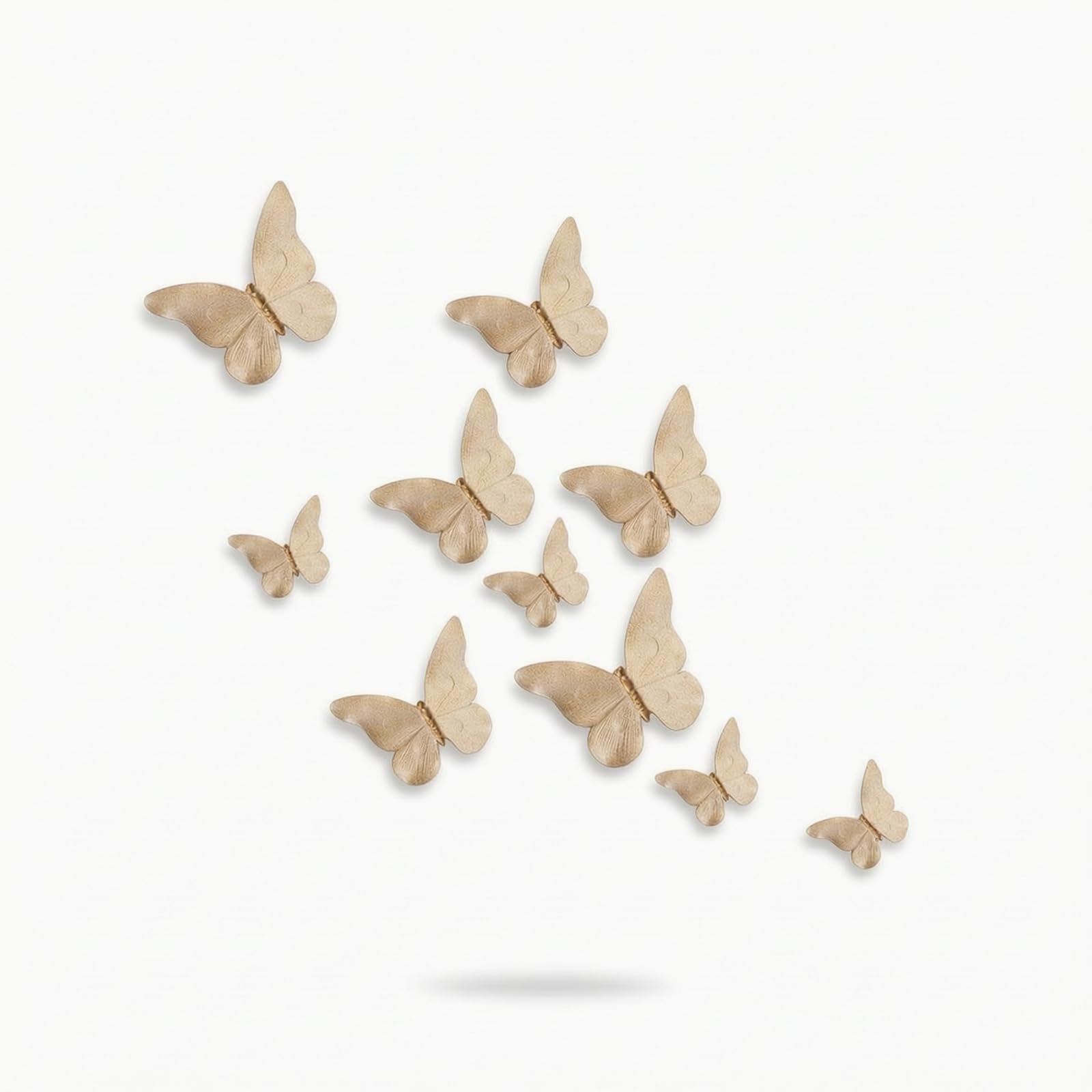 KiBcsLic Decorazioni da Parete a Tridimensionali alle da Parete con Rilievo Moderno Decorazione per Soggiorno, Butterfly Perch Se E