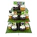 Blue Orchards Mining Fun 3 Tier Cupcake Stand - Pixel Miner Party Decorations, Mining Birthday Party Decorations, Gamer Birthday Decorations, Pixel Gaming Party Decorations