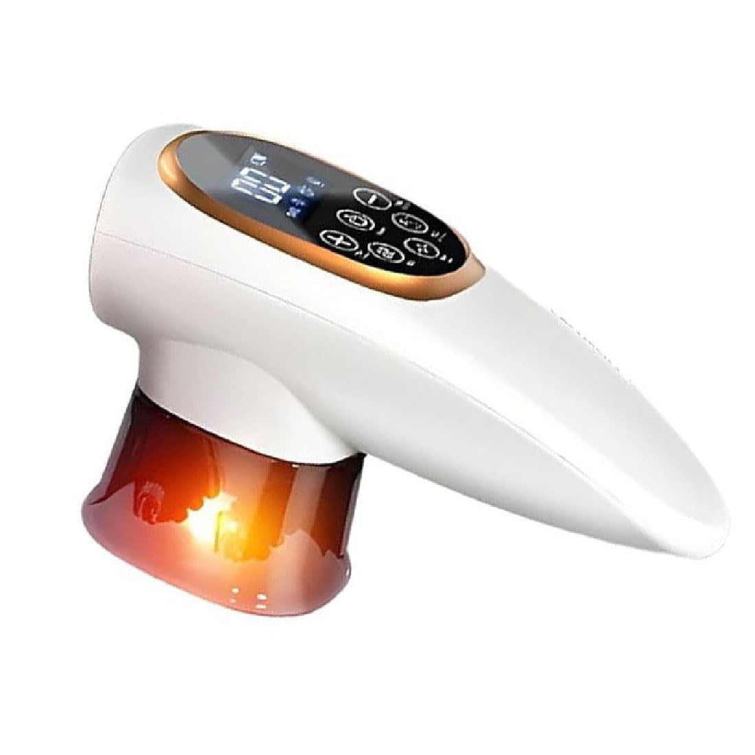2025 New Sculpiflex for Cellulite,3-in-1 Full Body Sculpting Massage,15 Stufen Elektrisches Schröpfmassagegerät mit EMS & Rotlicht,Anti-Cellulite-Massagegerät für Rücken Arme Beine Gesicht (Weiß)
