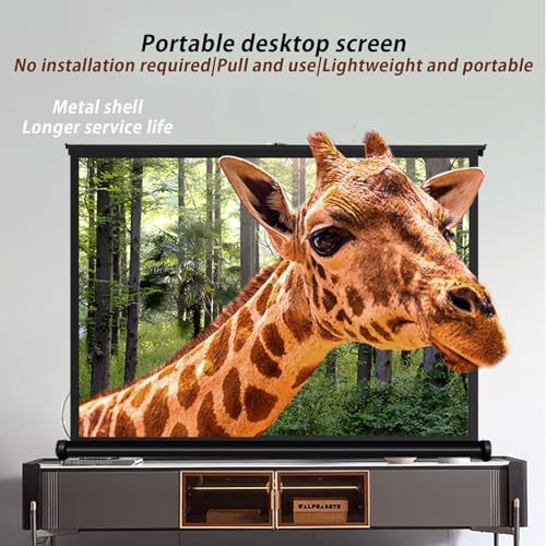 Pantalla de proyección retráctil manual 50" 4:3 miniatura 2