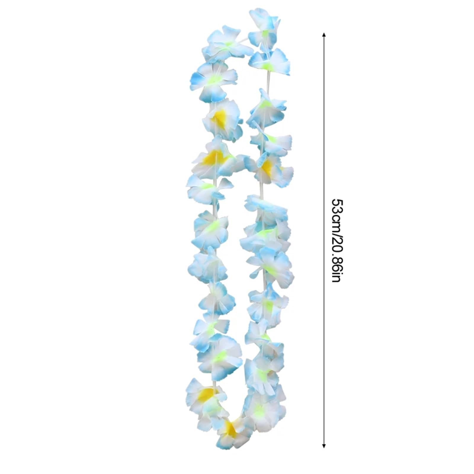20/30/40/50 Stücke Hawaiian Künstliche Blumen Leis Girlande Halskette Sommer Tropischer Strand Geburtstag Party Dekoration Lieferungen Hochzeit Für Kinder Erwachsene(50Pcs)