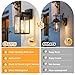 FOLKSMATE 2 Pack Dusk to Dawn Outdoor Wall Light Fixtures, Exterior Porch Light, Waterproof Wall Sconces Lanterns, Sensor Lighting Wall Mount for House Doorway Garage, Black
