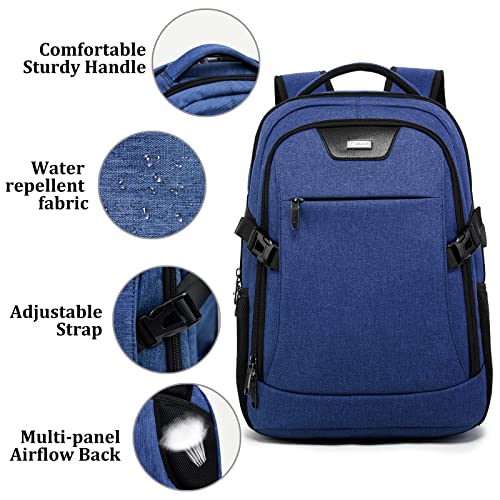 Image of DUSLANG 17 Inch Laptop Backpack for Travel Water Resistant College Backpack for Men Laptop Bag with USB Charging Port