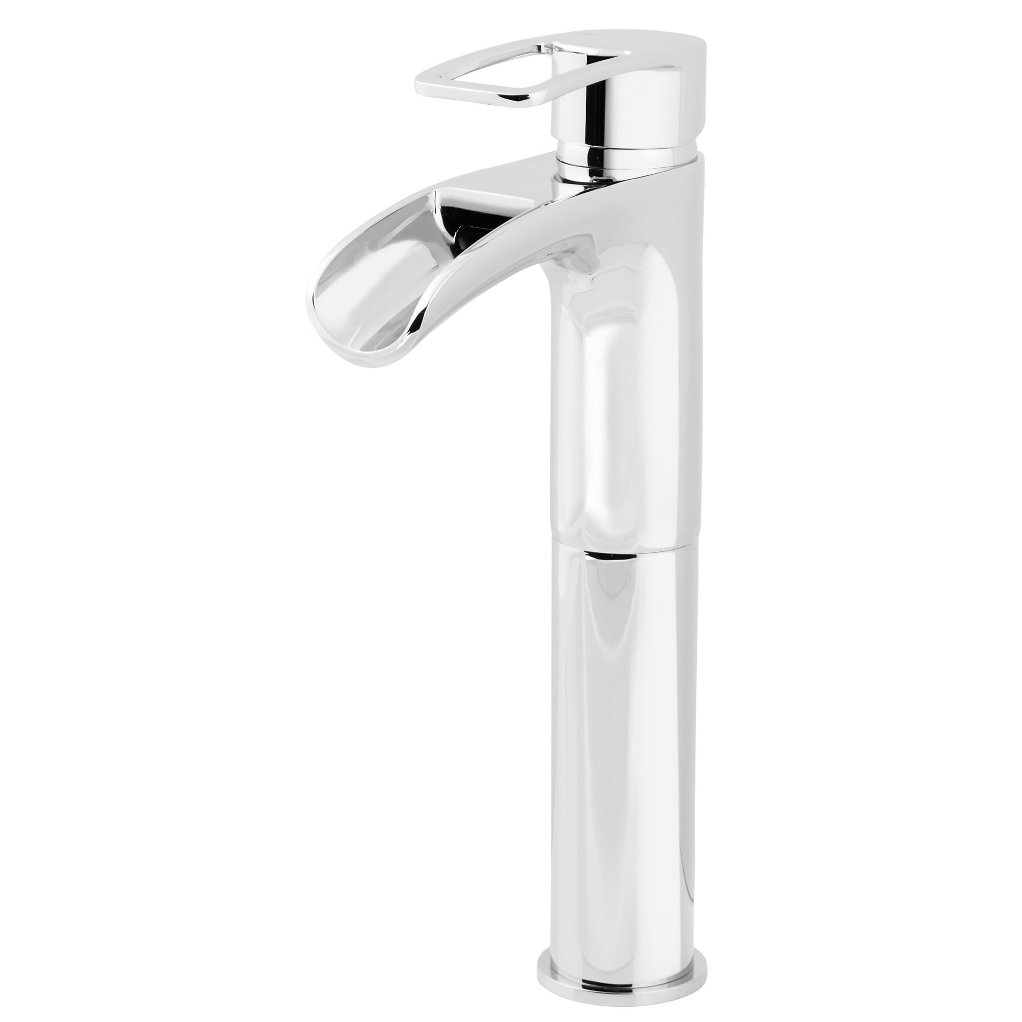 GoodHome Mitigeur haut pour lavabo Olmeto chromé effet chute d'eau