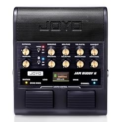 JOYO 10W Portable Electric Guitar Amp Multi-Effects Pedal Combo Amplifier with Footswitch,14 Amp Models,3-Band EQ,36 Drum Patterns & Looper,OTG Recording,Bluetooth for Practice(JAM Buddy II, Black) - Les Beatles, Paul McCartney, John Lennon, RIngo Starr, George Harrison