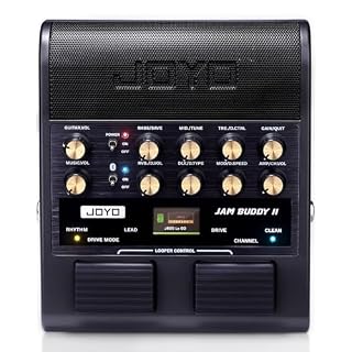 JOYO 10W Portable Electric Guitar Amp Multi-Effects Pedal Combo Amplifier with Footswitch,14 Amp Models,3-Band EQ,36 Drum Patterns & Looper,OTG Recording,Bluetooth for Practice(JAM Buddy II, Black) - Les Beatles, Paul McCartney, John Lennon, RIngo Starr, George Harrison