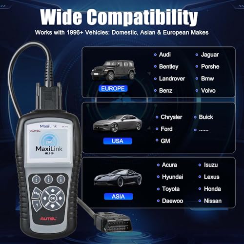 Autel MaxiLink ML619 OBD II Scanner - Same as AL619, ABS & SRS Diagnostic Tool for 1996+ Vehicles, Up of AL519 ML519, Code Reader with Live Data & Troubleshooting Tips - Image 5
