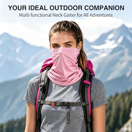Image of 6 Pack Cooling Neck Gaiter Face Mask for Men Women Breathable Dust UV Protection Multifunctional Reusable Face Cover