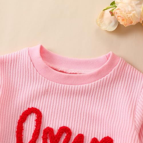 Amiblvowa Newborn Infant Baby Girl Oversized Sweatshirt Bubble Romper Crewneck Lucky Onesie St Patricks Day Clover Outfit3