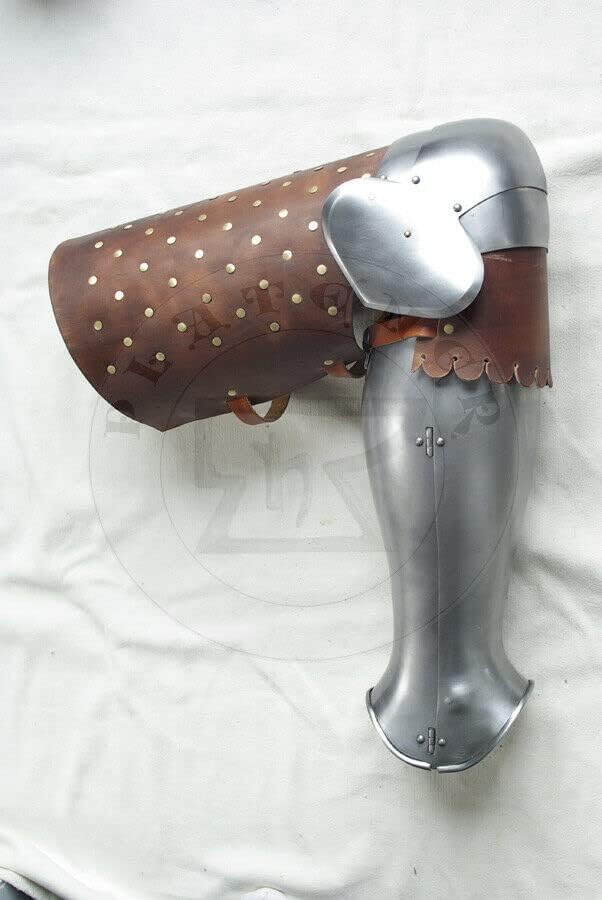 Miniatura 2 de NauticalMart Armadura medieval gótica para piernas en la parte superior de las piernas, rodillas y Grebas