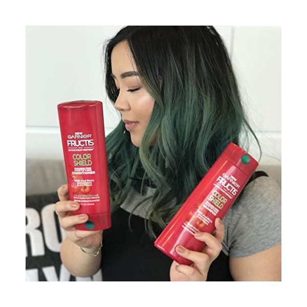 Garnier-Fructis-Color-Shield-Conditioner-Color-Treated-Hair-12-fl-oz Garnier Fructis Color Shield Anti-Fade Conditioner for Color Treated Hair, 12 Fl Oz, 1 Count (Packaging May Vary)