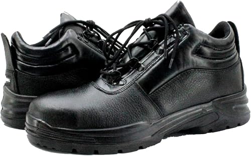 Twister Botas de trabajo para hombre, zapatos de cuero de vaca de alto grado, puntera de acero, placa de acero