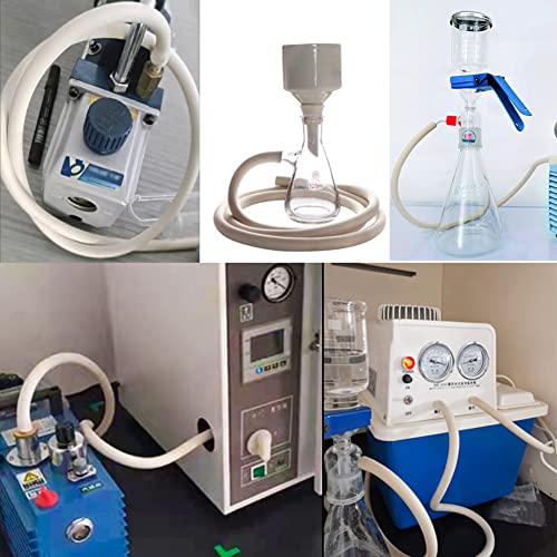 Feelers Rubber Tubing 1/2" (12Mm) Id X 7/8" (22Mm) Od White Elastic Tubing Flexible Vacuum High Temperature Rubber Hose, 3.28 Ft #TOP3