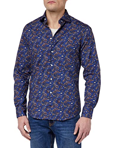 Tommy Hilfiger Herren Cl Paisley Print Rf Shirt MW0MW28498 Hemden, Blau...