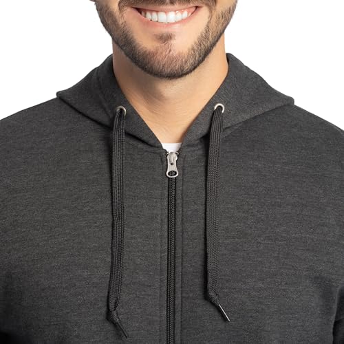 Image of Fruit of the Loom Eversoft Fleece Full Zip Hoodie Sweatshirt