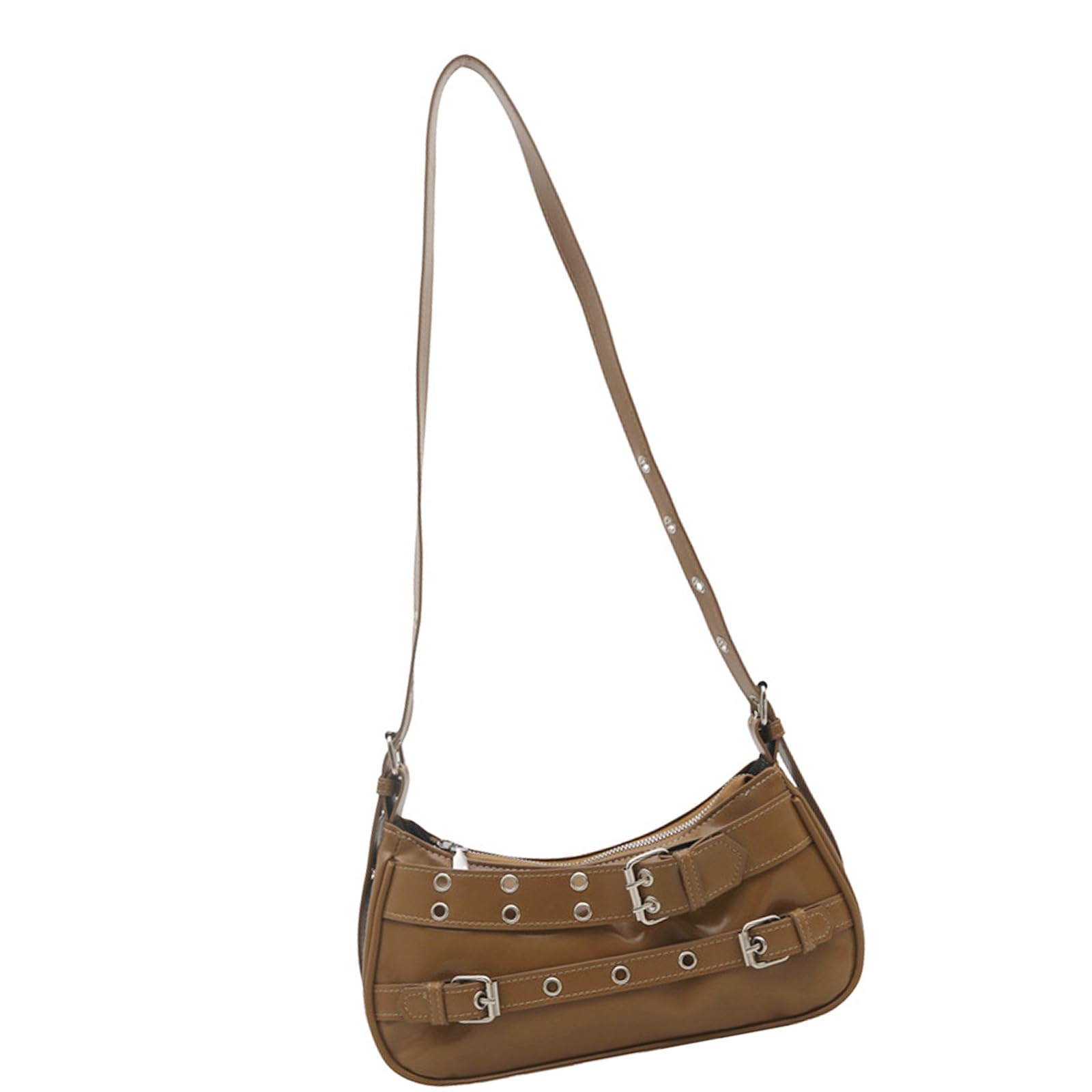 CAZSTYK Shoulder Bag Trendy Crossbody Bag Armpit PU Leather Handbag Korean Styles Underarm for Daily Commuting Pu Leather Crossbody for Women