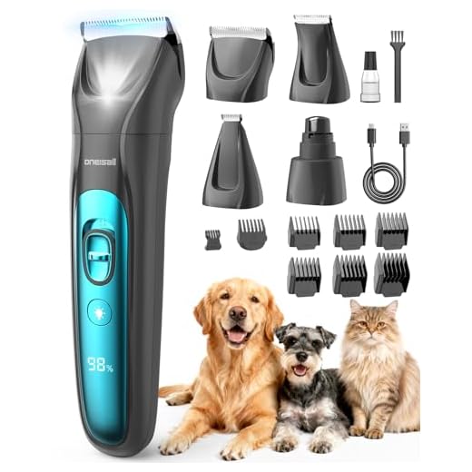 oneisall 4in1 Leise Schermaschine mit LED-Licht