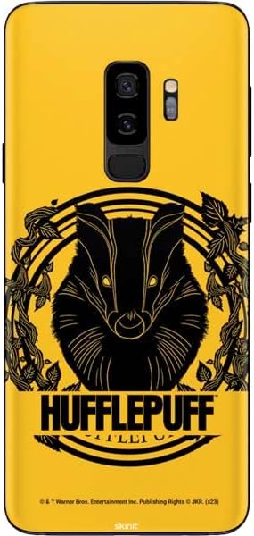Skinit Decal Phone Skin Compatible with Samsung Galaxy S9 Plus - Officially Licensed Warner Bros Hufflepuff Illustration Design