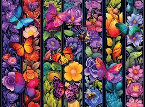Buffalo Games - Bigelow Illustrations - Flowers and Flyers - 1000 Piece Jigsaw Puzzle for Adults -Challenging Puzzle Perfect for Game Nights - Finished Size is 26.75 x 19.75
