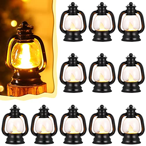 Octopus Lantern Decor Ferraycle 12 Pcs Mini Lantern Decor 4 Inch Western Lantern Table Centerpiece Small Vintage Camping...