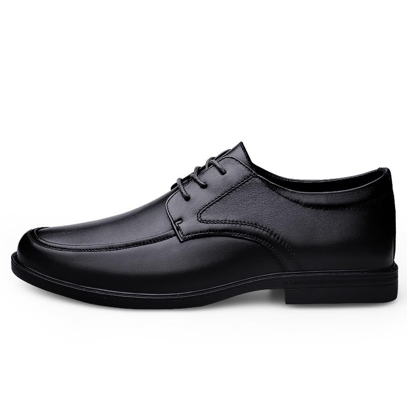 Men's Dress Oxford Formal Shoes Leather Wingtip Outdoor Anti-Slip Rubber Sole Slip Resistant Block Heel Party Lace Up3