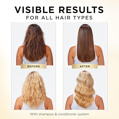 Pantene Shampoo & Conditioner Set, Smooth and Sleek - Frizz Control with Antioxidants, Nourishing for All Hair Types - Curly, Dry, Color-Treated, 52.8 Oz Total + Miracle Rescue Shot (0.5 Oz) - Image 5