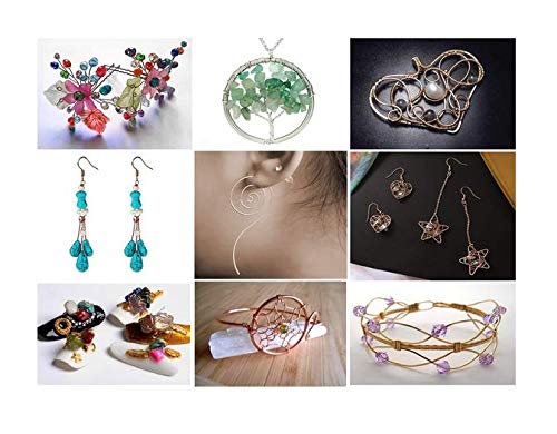 3 Rolls 24 Gauge Jewelry Wire Beading Wire Tarnish Resistant Copper Wire Flexible Metal Artistic Floral Jewely Beading Wire For Jewelry Making Supplies Crafting (Gold,Silver,Rose Gold) #TOP3