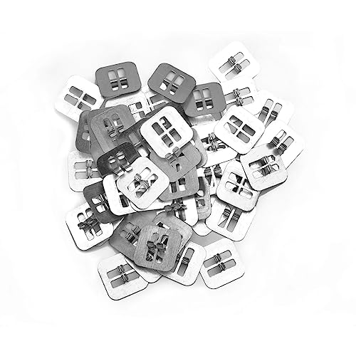 Clips base cuadrada para mechas de vela Larcele 50 piezas