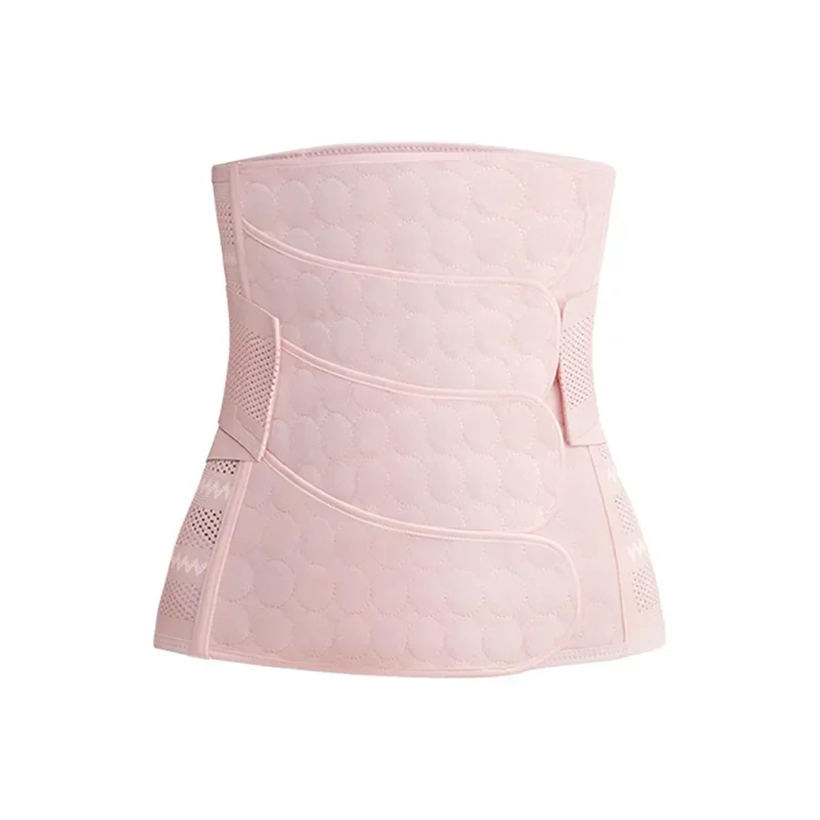 Bauchbinde Bauchband nach der Schwangerschaft Gürtel Mutterschaft Postpartale Korsett Set Shapewear Korsett Gürtel Abnehmen Bandage Band(Pink,M)