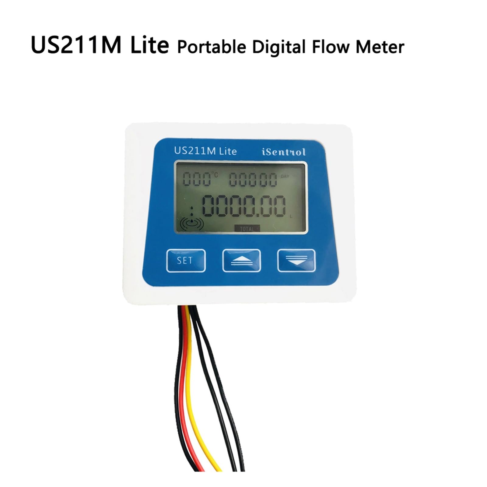 Contatore dell'acqua, Us211M Lite Digital Flow Meter, Yf-Dn80 20-500L/Min G3 Sensore di flusso con adattatori PVC-U diametro interno OD 90mm