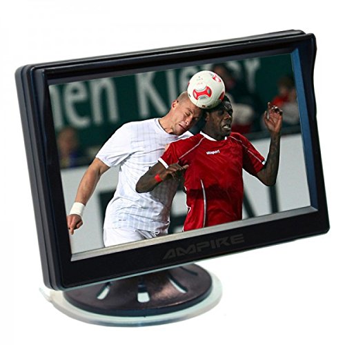 Ampire 5" TFT-Monitor mit 2 Eingängen, weiß