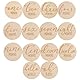 Pearhead Wooden Monthly Milestone Photo Cards - 7 Double-Sided Engraved Discs for Baby Announcement and Milestones, Gender-Neutral Photo Props for Newborn Boy and Girl, Light Wood