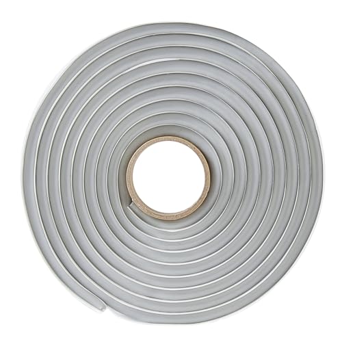 Image of Grey Butyl Seal Tape - Repair Rv Window Sealing Tape Waterproof RV & Marine Sealant for Windows, Vents & Roofing 1 Seal- Butyl Foamcore Roll 13'x 5 /16 inch