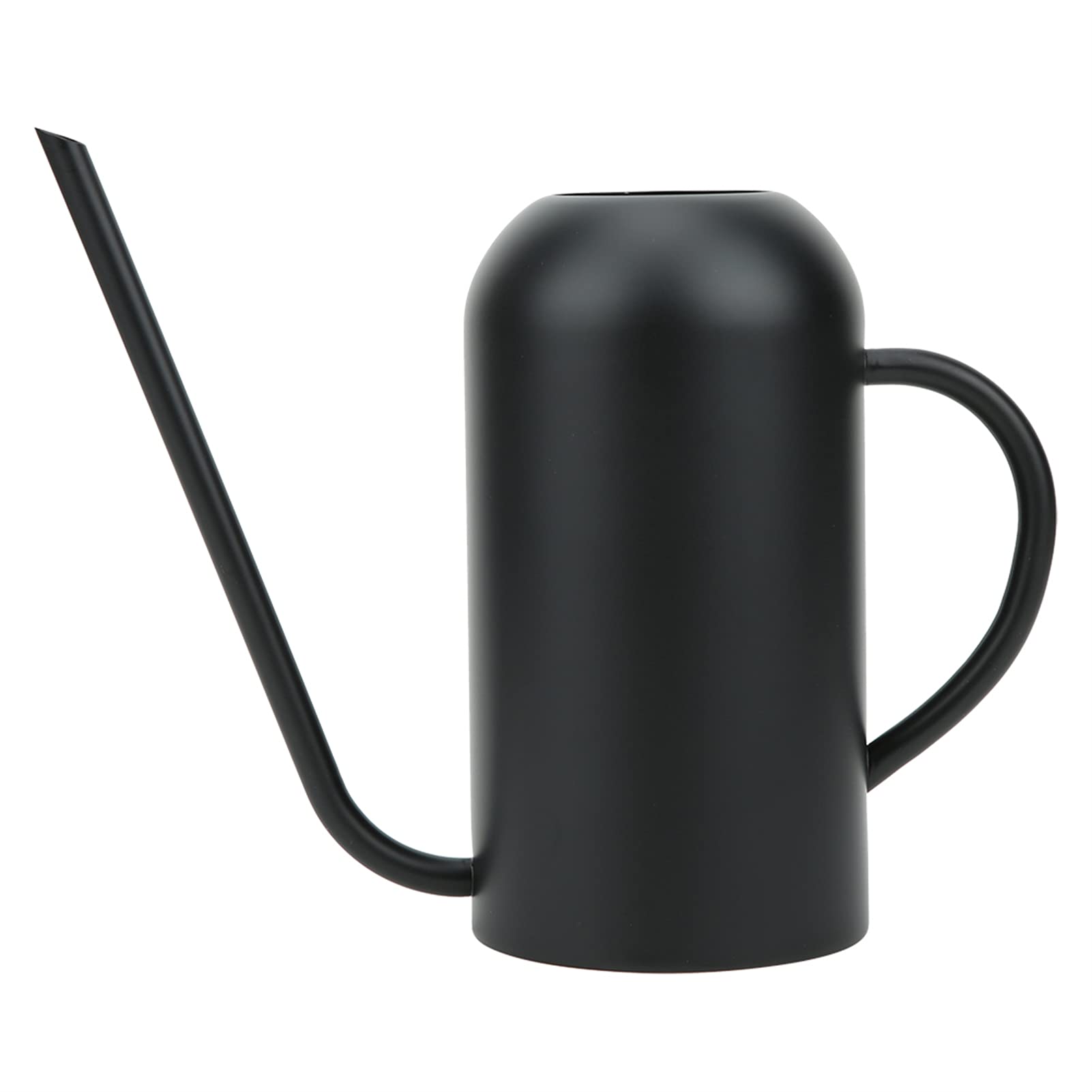 Herchr Black Long Spout Watering Can Indoor, 50Oz /1.5L Plant Watering Can Metal Watering Pot For Indoor Outdoor Plants