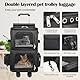 Katzenrucksack, Katzentrager-Rucksack mit Zwei Fächern,Haustier Hunde Katzen Rucksack Raumkapsel mit abnehmbaren Rädern,Rucksack für 2 kleine Katzen, Hunde und Kaninchen