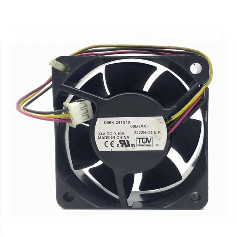 D06K-24TS10 24V Inverter Fan - 60x60x25mm, 0.10A, 3-Wire Cooling Solution