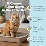 Kitty Sift Disposable Cat Litter Box Large, 6 Count, Durable Portable for Travel and Home, Eco-Friendly Disposable Litter Box Controls Odor - Image 2