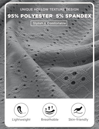 Vssjavun Mens Short Sleeve Button Down Shirts Casual Hollow Out Summer Beach Shirt