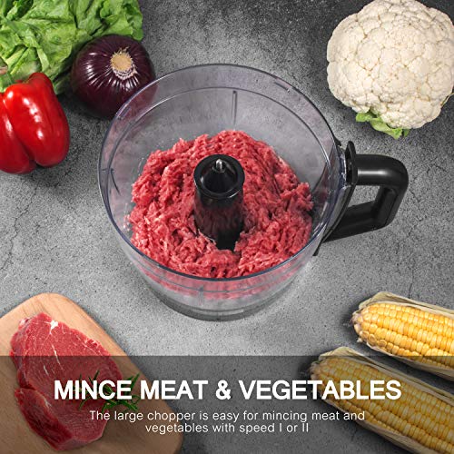 TopChef-Procesador-de-Alimentos-1100W-Procesador-de-Alimentos-Compacto-con-Accesorios-incluidos-amasador-licuadora-exprimidor-y-Molinillo-de-cafe-Capacidad-35L-PlateadoNegro