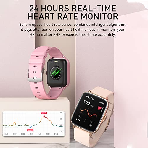 Smart Watch (Answer/Make Call), 1.7" Smartwatch Fitness Tracker For Android And Ios Phones With Heart Rate Sleep Tracking, 28 Sport Modes, Blood Oxygen, Ai Voice Control,Fitness Watch For Women Men #TOP2