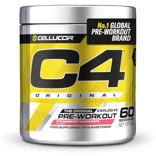 C4 Beta Alanine Pre Workout Powder, Strawberry Margarita, 60 Servings