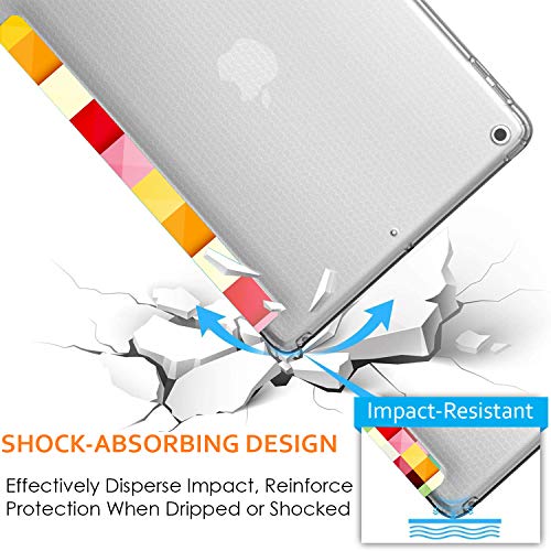 Image of DuraSafe Cases for Old Model iPad 3rd Gen 9.7 inch 2012 TPU Case A1416 A1430 A1403 MC705HN /A MD328HN /A MD333HN /A MD336HN /A MC706HN /A MD329HN /A MD334HN /A MD337HN /A MD419HN /A MD416HN /A Printed Color Grid