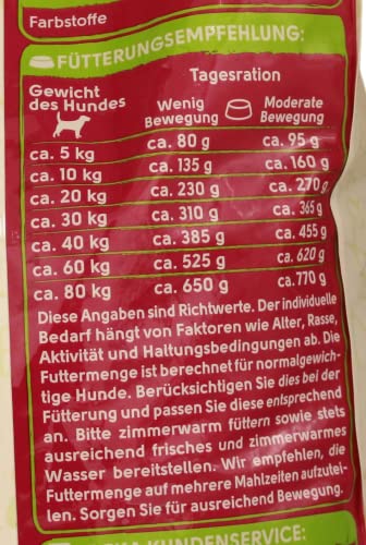 Gut & Günstig Lieblingsmenü Hundevollnahrung mit Huhn, Gemüse, Reis und Lammgeschmack, 4er Pack (4 x 4 kg)