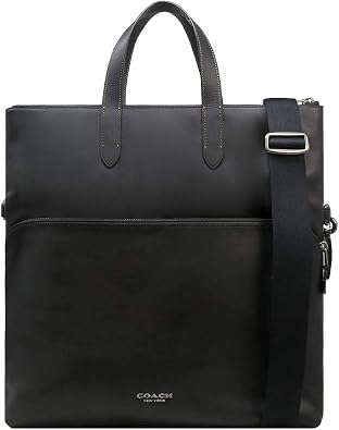 Coach Mens Signature PVC City Foldover Tote, F54774 CQ/BK