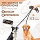 PETCOOZ Hundeleine 3 M Verstellbare Schleppleine für Mittel- & Großhunde(15-60kg), Reflektierende Freihandleine mit 2 Karabiner, Doppelleine aus Robustem Nylon, 200 kg Extreme Kraft
