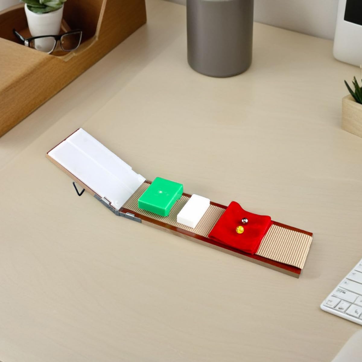 ORFOFE Kit di Fisica Sperimentale per Studenti Design Userfriendly in Plastico, Dispositivo Scientifico Versatile per Esperimenti di Movimento a Casa in Classe